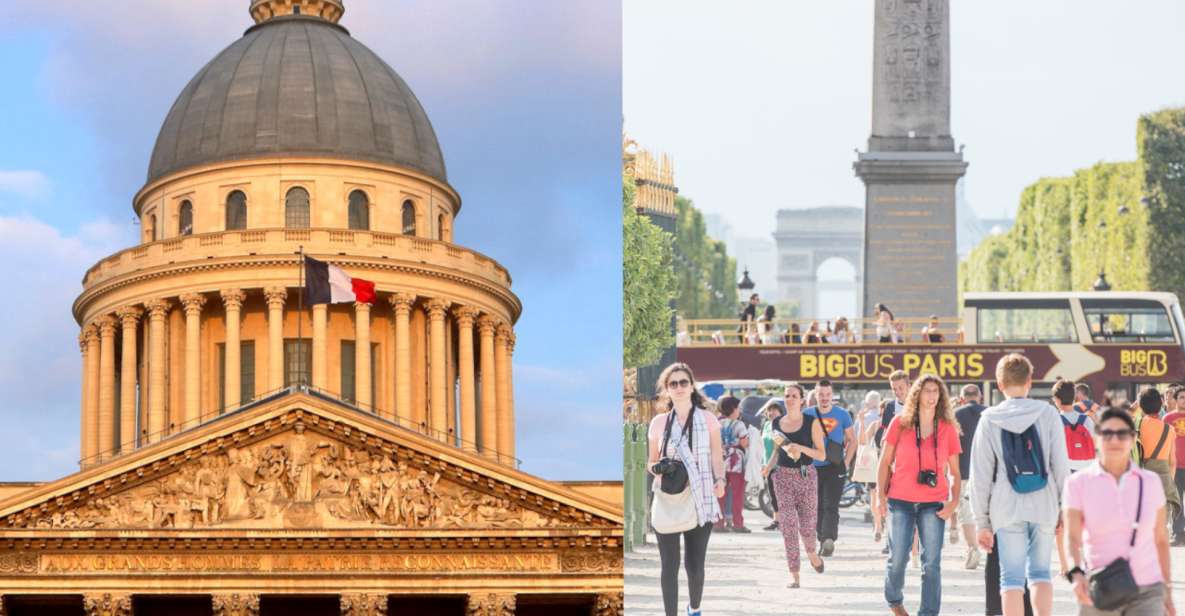 PARIS: Big Bus Hop-On Hop-Off Tour and Pantheon Entrance - Activity Highlights and Features