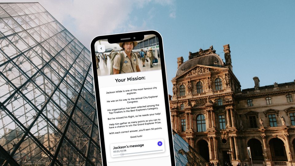 Paris: City Exploration Game and Tour on Your Phone - Language Options and Inclusions