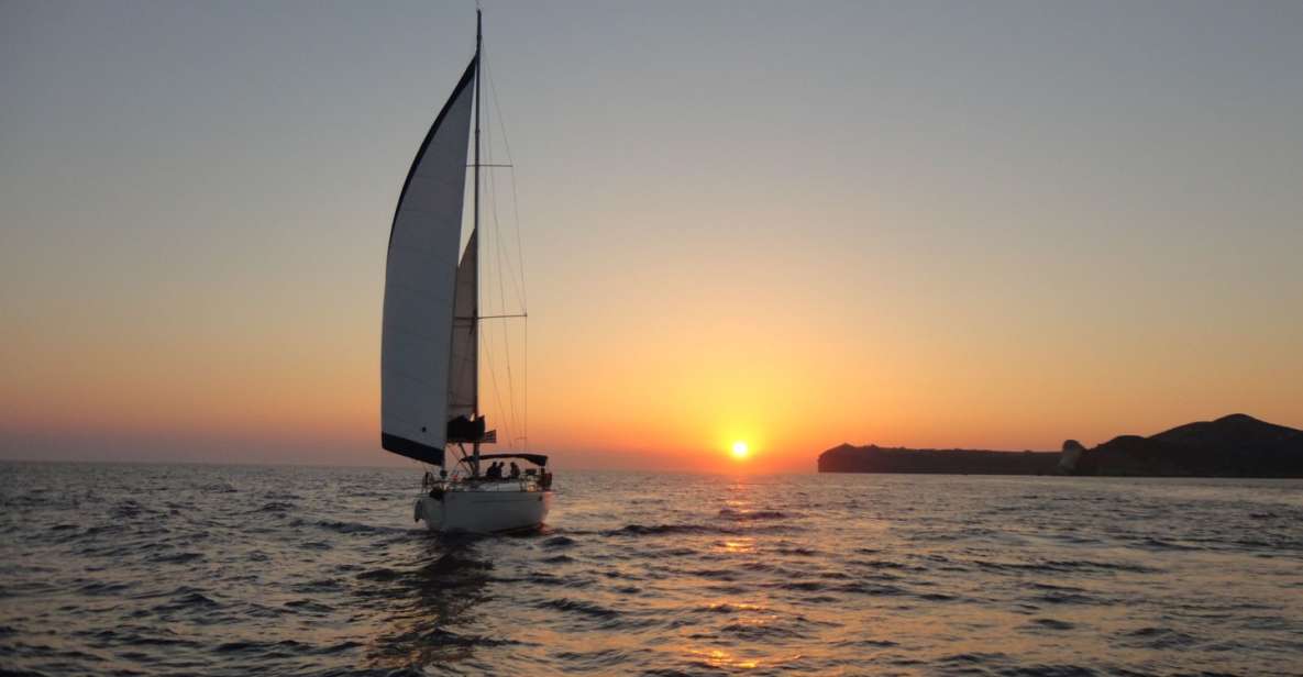 Santorini Caldera: Sunset Sailing Cruise With Meal - Activity Description and Duration
