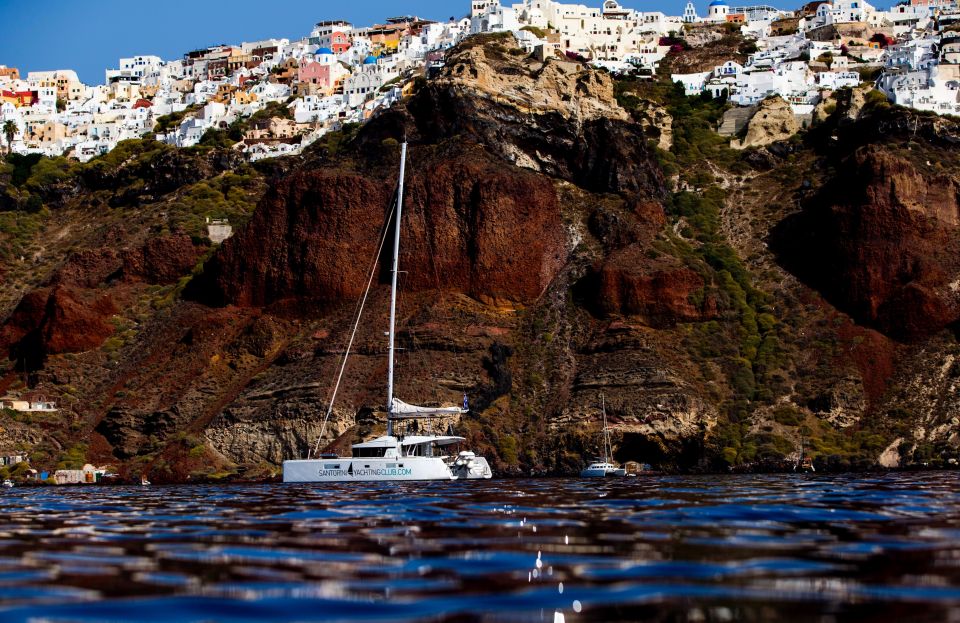 Santorini: Catamaran Caldera Cruise With Meal and Drinks - Booking Information