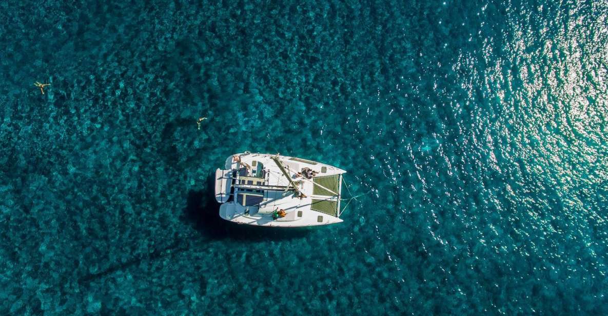 Santorini: Private Catamaran Cruise With Food & Drinks - Inclusions
