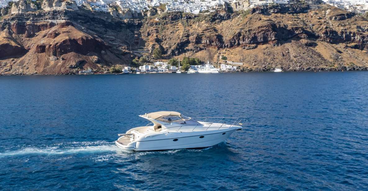 Santorini: Private Yacht Cruise With Open Bar and Meal - Duration