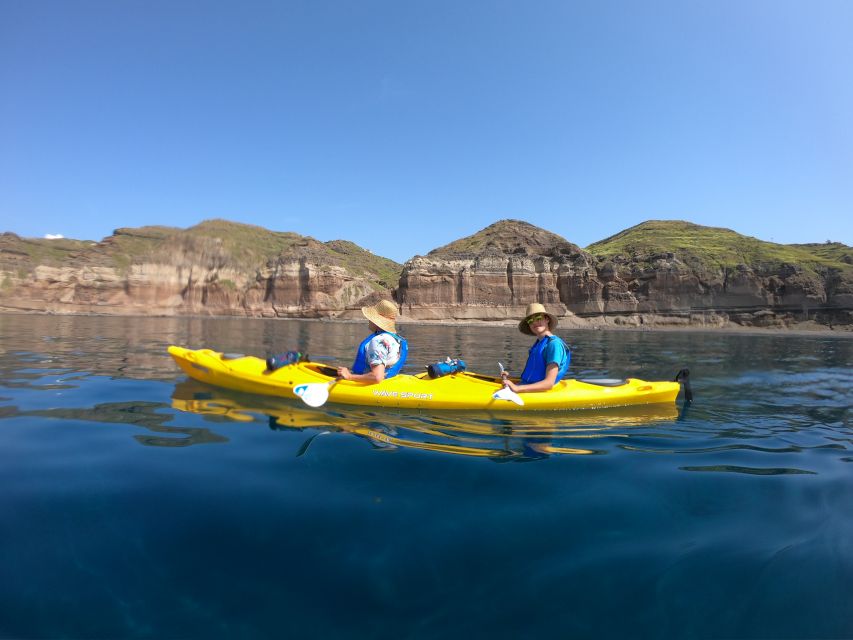 Santorini: Sea Caves Kayak Trip With Snorkeling and Picnic - Experience Highlights