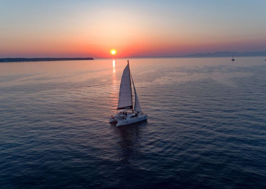 Santorini: Sunset Cruise With Swim Stops, Dinner, and Drinks - Pricing and Duration