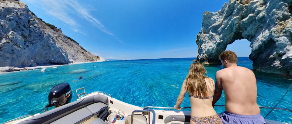 Skiathos: Private Lalaria Beach and Caves Speedboat Tour - Itinerary