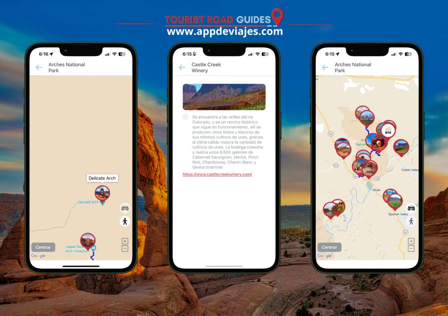 App Self-Guided Road Routes Archs National Park - Route Options & Accessibility