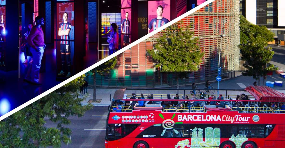 Barcelona Hop-On Hop-Off Bus and FC Barcelona Immersive Tour - Tour Features