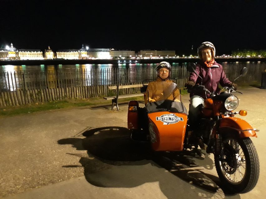 Bordeaux: Nighttime Sidecar Tour With Wine Tasting - Tour Itinerary and Highlights