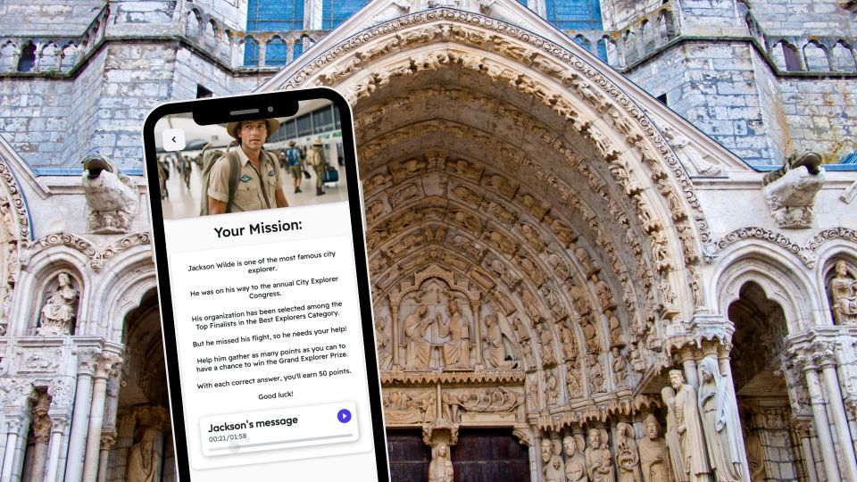 Chartres: City Exploration Game and Tour on Your Phone - Available Languages and Inclusions