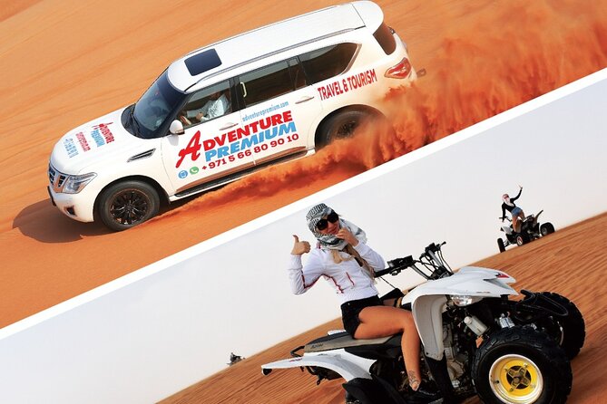 Dubai 4x4 Desert Safari Quad Bike Camel Ride and Sandboarding - Sandboarding Thrills