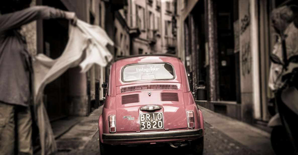 Milan: Night Tour by Vintage Fiat 500 (3hs, 3stops) - Itinerary Overview