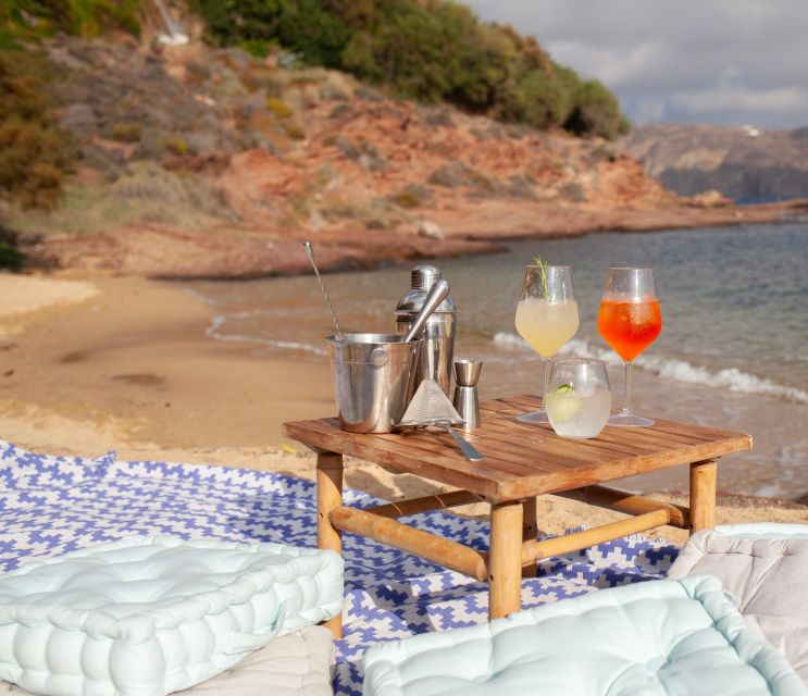 Mykonos: Sunset Cocktail Making Class on a Secluded Beach - Experience Highlights