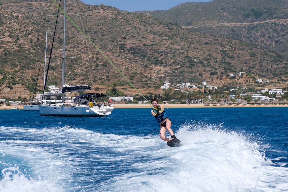 Mylopotas: Private Mastercraft X Boat Ride With Wakeboarding - Duration and Languages