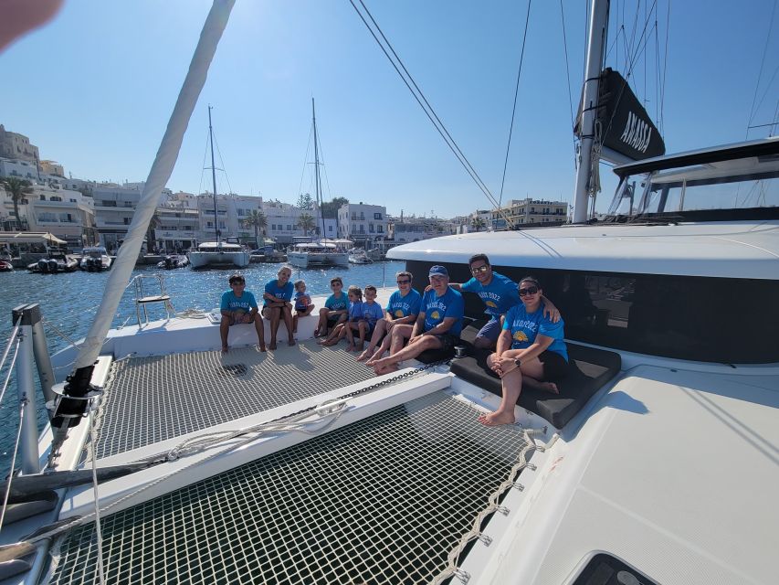 Naxos: Catamaran Cruise With Swim Stops, Food, and Drinks - Cruise Experience Description