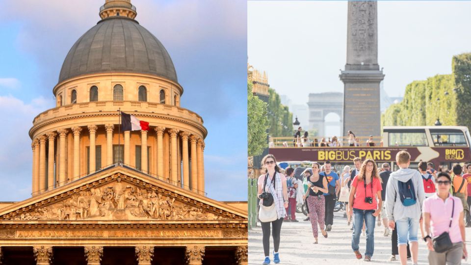 PARIS: Big Bus Hop-On Hop-Off Tour and Pantheon Entrance - Detailed Activity Description