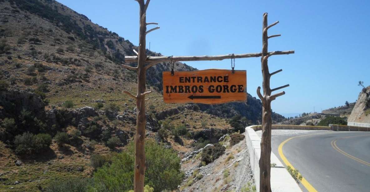 Private Hikking to Imbros Gorge With Lunch - Inclusions in the Private Hiking Tour