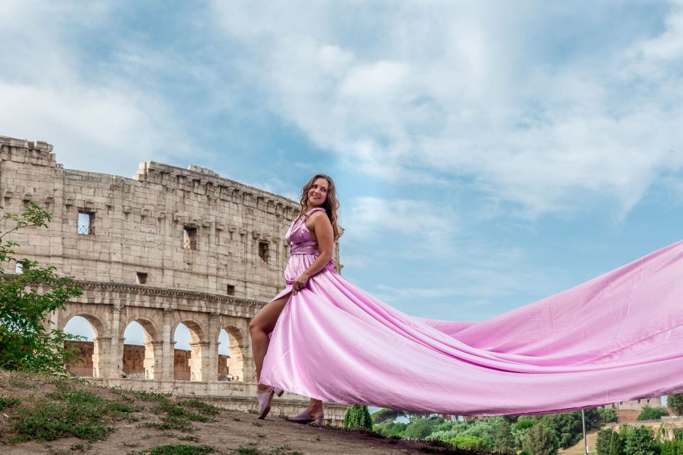 Rome: Flying Dress Professional Photoshoot - Inclusions