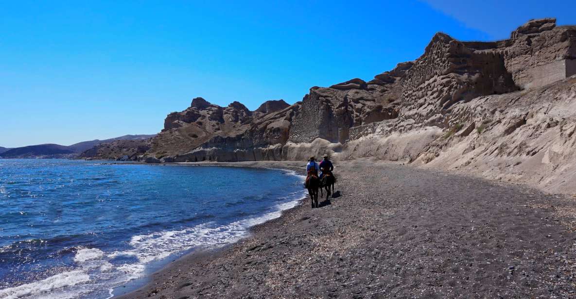 Santorini: Horseback Riding Tour on the Beach 1.5 Hours - Language Options