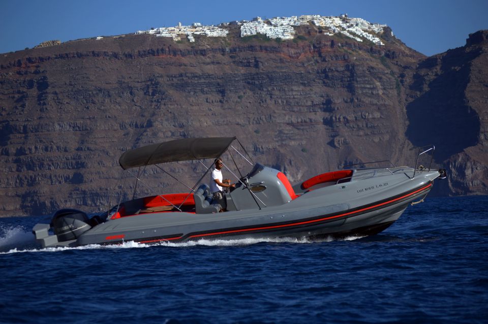 Santorini: Thirassia and Santorini Caldera Speedboat Cruise - Thirassia Island Visit