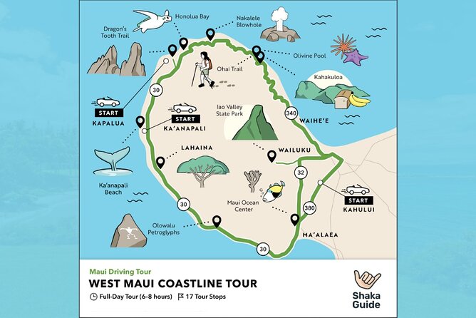 West Maui Coastline Audio Driving Tour - App Features