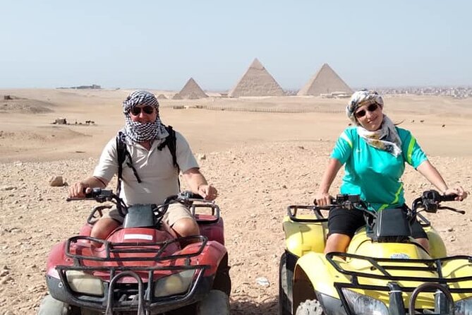 4-Hours Private Tour Giza Pyramids Sphinx Quad Bike ATV and Camel Ride - Private Tour Details