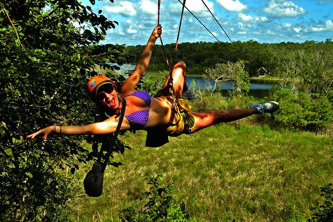 Drive an Atv Shared, Swim in a Cenote and Ziplines in the Cancun