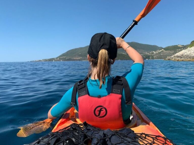 From Lefkada: Half-Day Kayak Tour to Meganisi Island