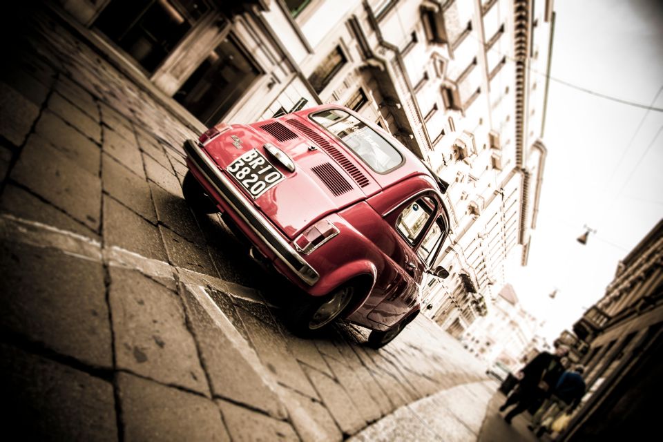 Milan: Night Tour by Vintage Fiat 500 (3hs, 3stops) - Important Information