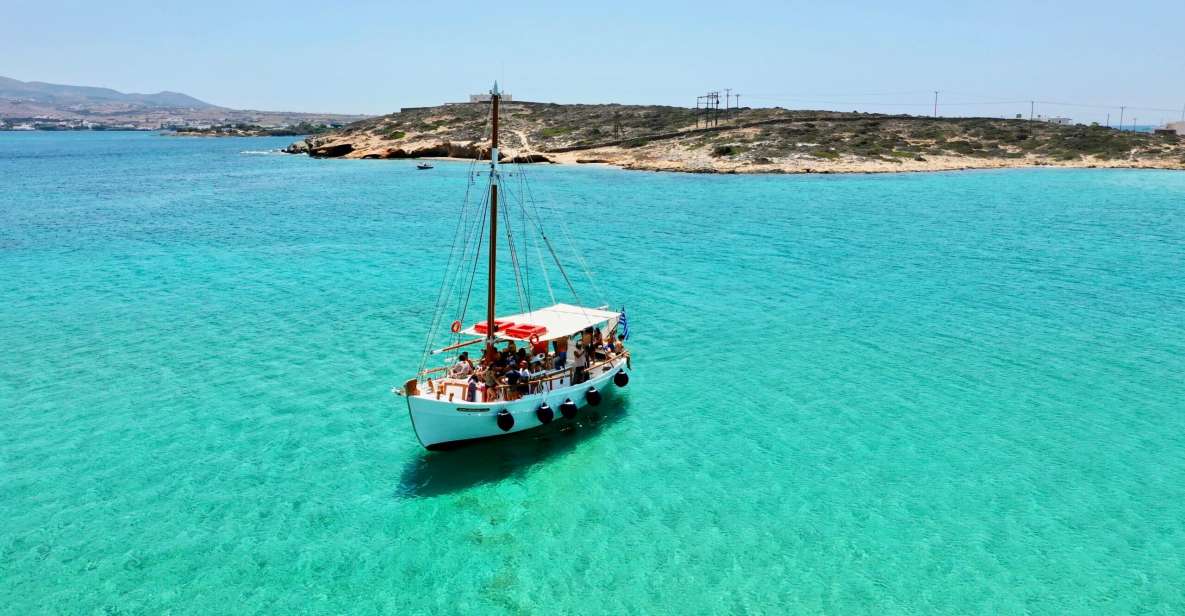 4 pounta paros antiparos traditional boat cruise with meal Pounta: Paros & Antiparos Traditional Boat Cruise With Meal