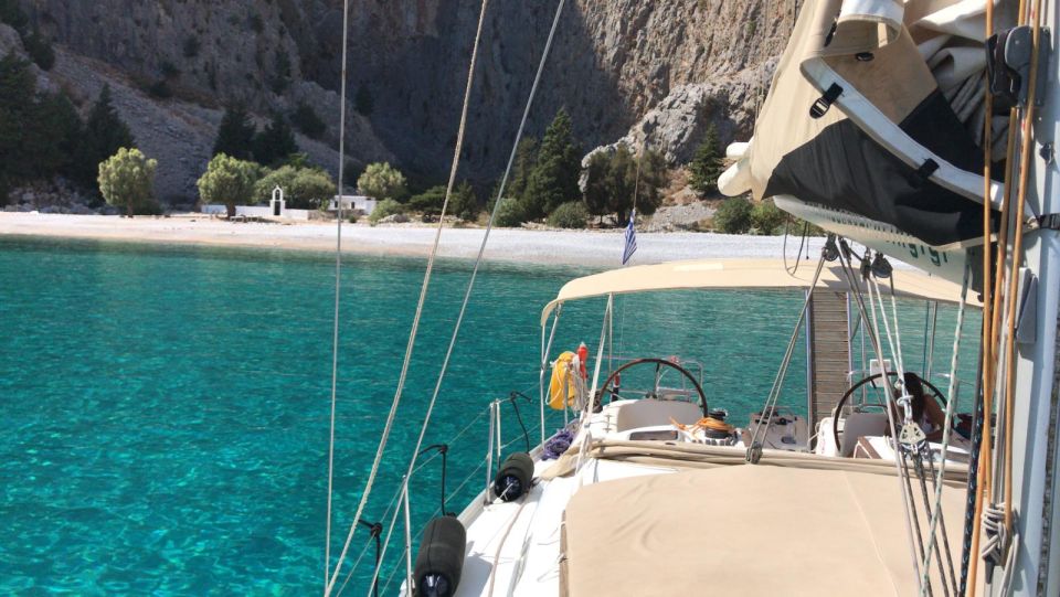 Rhodes: Kallithea & Antony Quinn Bay Private Sailing Cruise - Inclusions and Exclusions