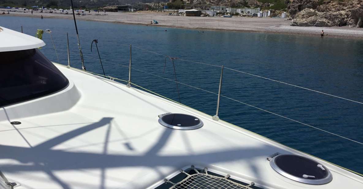 Rhodes: Sailing Catamaran Day Cruise With Food and Drinks - Includes