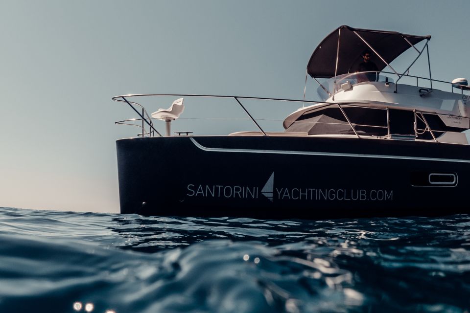 Santorini: Caldera Private Power Catamaran Cruise - Price and Booking