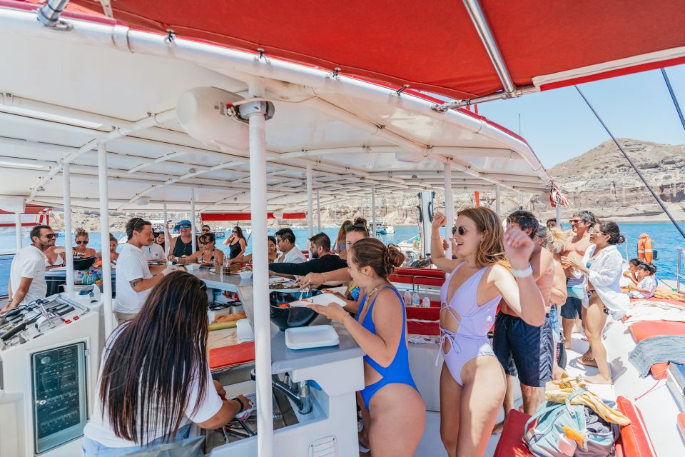 Santorini: Catamaran Tour With BBQ Dinner, Drinks, and Music - Customer Reviews