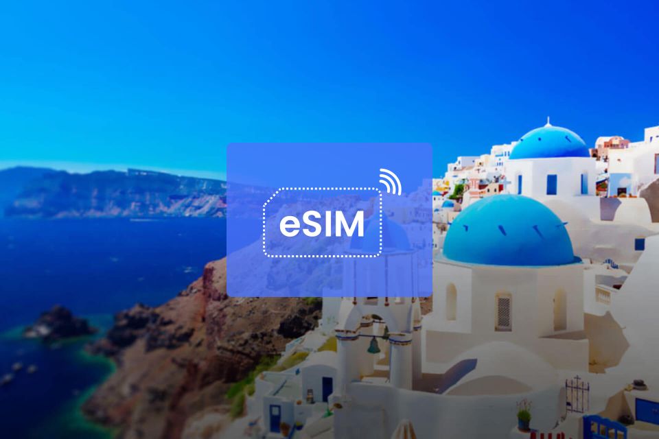 Santorini: Greece/ Europe Esim Roaming Mobile Data Plan - Extensive European Coverage