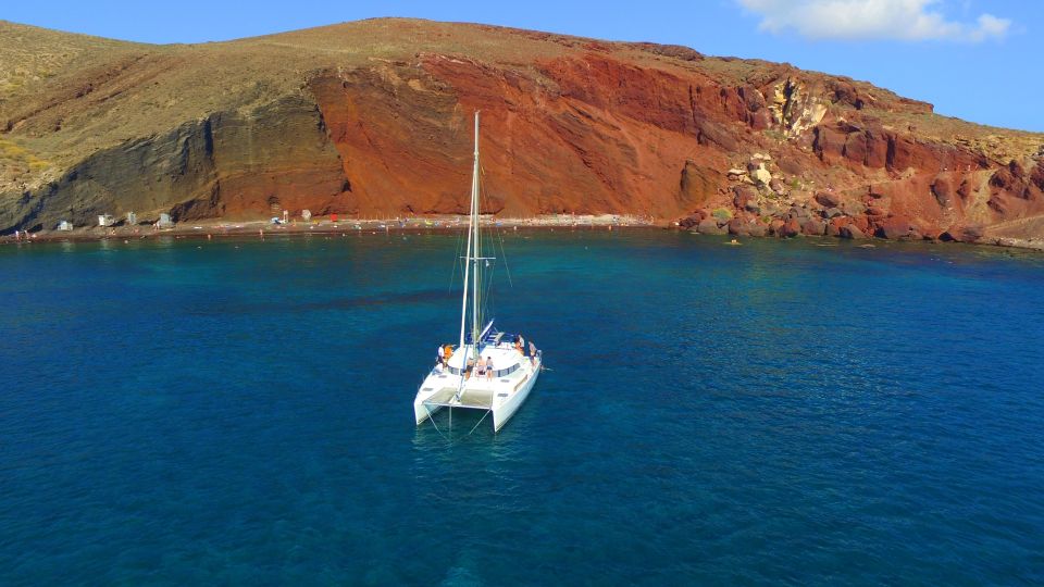 Santorini: Private Catamaran Cruise With Food & Drinks - Safety Measures