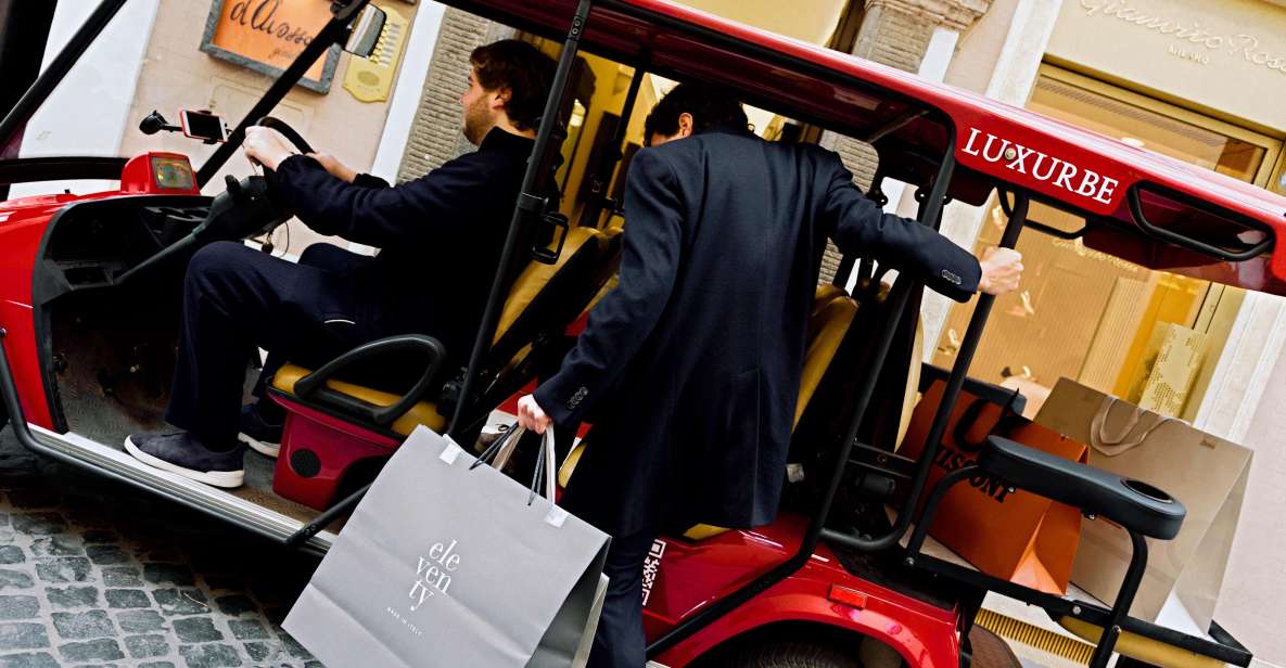 Tour of Rome in Golf Cart : 8H Shopping Tour - Main Stop and Highlights
