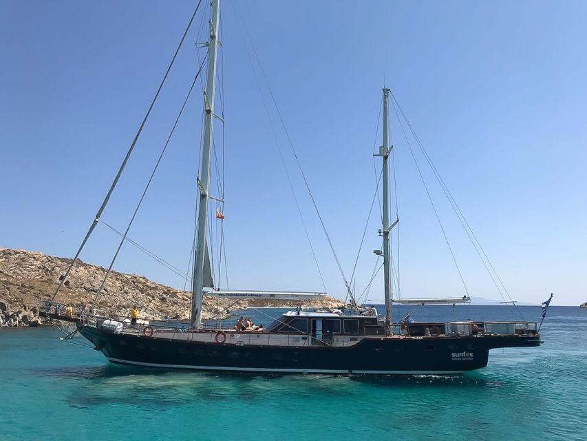 Mykonos: Rhenia Cruise and Delos Guided Tour With Transfers - Inclusions and Amenities