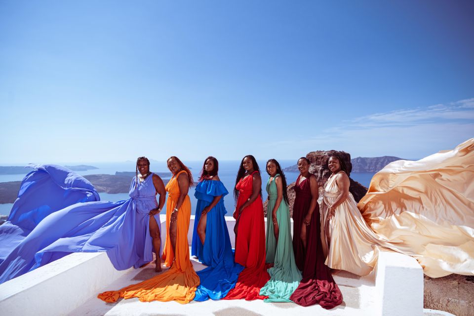 Santorini Flying Dress Photo Experience - Key Points