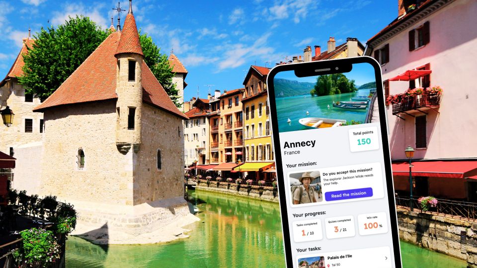 Annecy: City Exploration Game and Tour on Your Phone - Included in the Experience