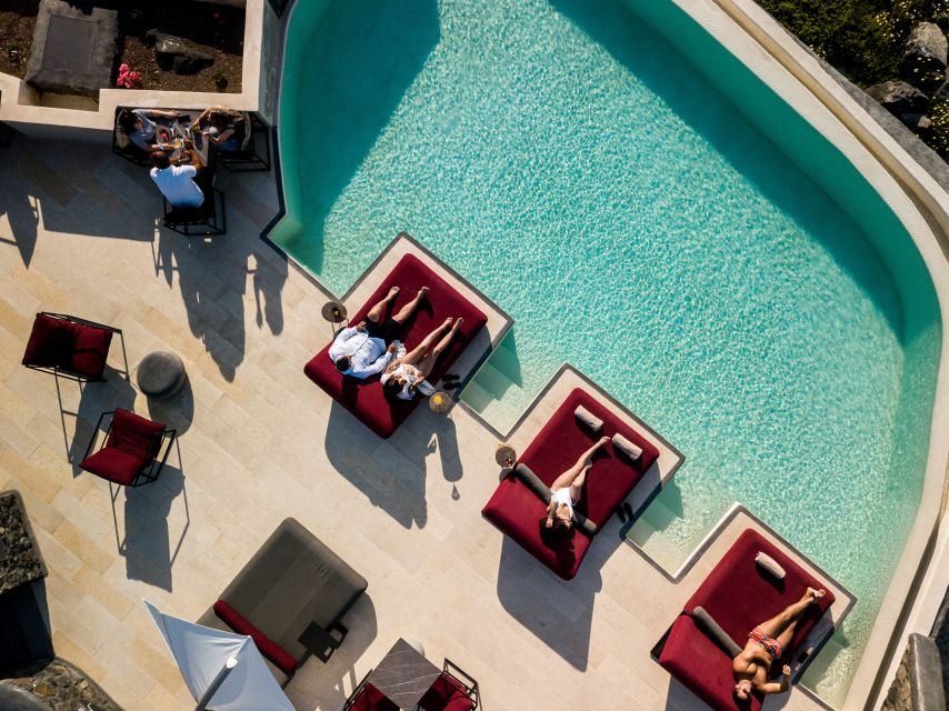 Daybed Relaxation With Infinity Pool Use With Caldera Views - Last Words