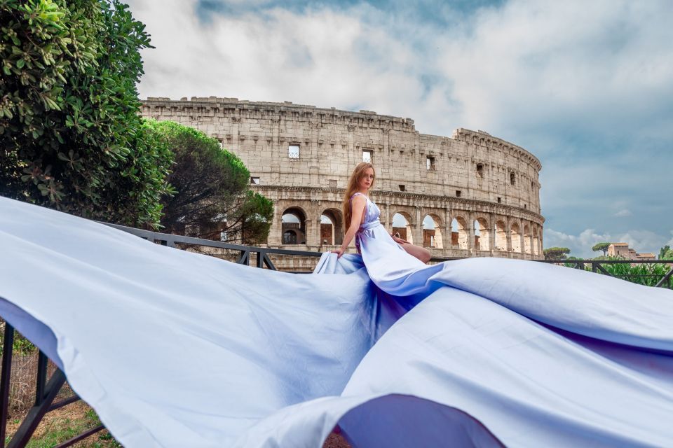 Rome: Flying Dress Professional Photoshoot - Common questions