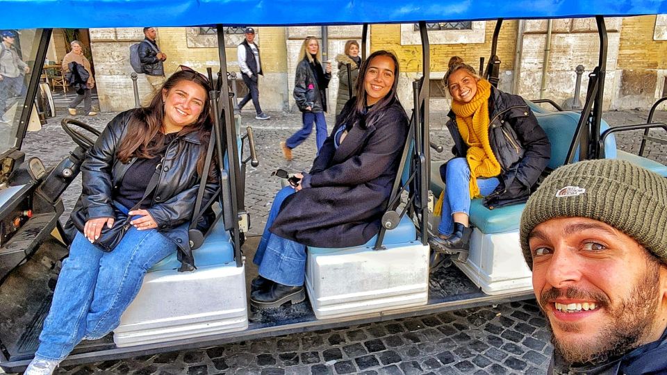 Rome: Private Guided Golf Cart Tour With Gelato or Wine - Highlights