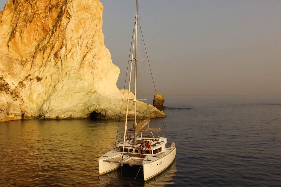 Santorini: All-Inclusive Catamaran Cruise W/ Hot Spring Swim - Price