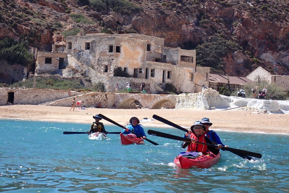 Milos: Guided Kayaking Trip With Snorkelling & Lunch - Itinerary