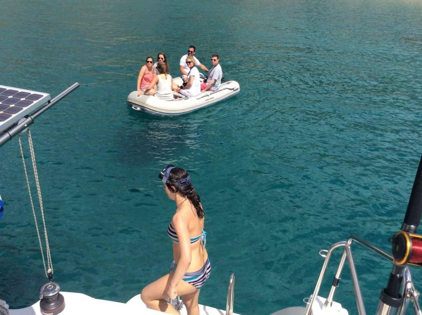 Naxos: Catamaran Sailing Cruise With Swim Stops and Lunch - Logistics and Customer Reviews
