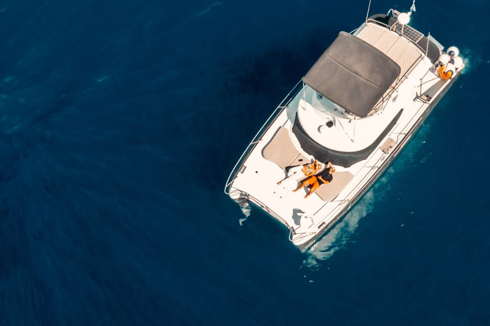 Santorini: Caldera Private Power Catamaran Cruise - Itinerary