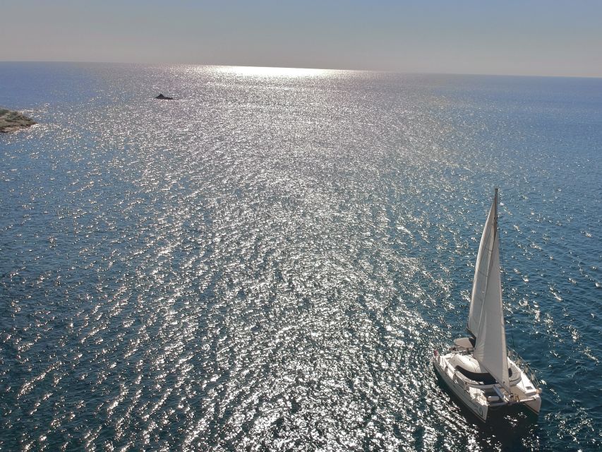 Santorini: Semi-Private Catamaran Cruise With Food & Drinks - Itinerary