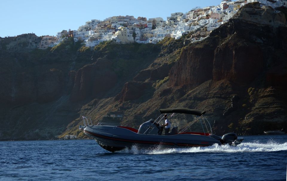 Santorini: Thirassia and Santorini Caldera Speedboat Cruise - Common questions