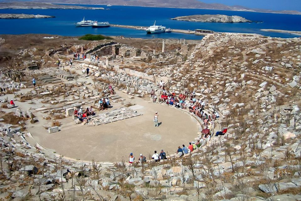 Mykonos: Rhenia Cruise and Delos Guided Tour With Transfers - Common questions