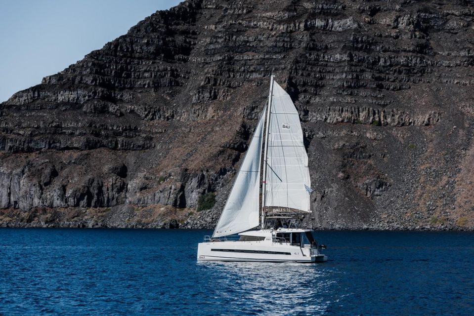 Santorini Catamaran Daytime Coastal Cruise - Common questions